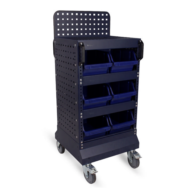 Workshop Cart 3-Shelf R-BLU